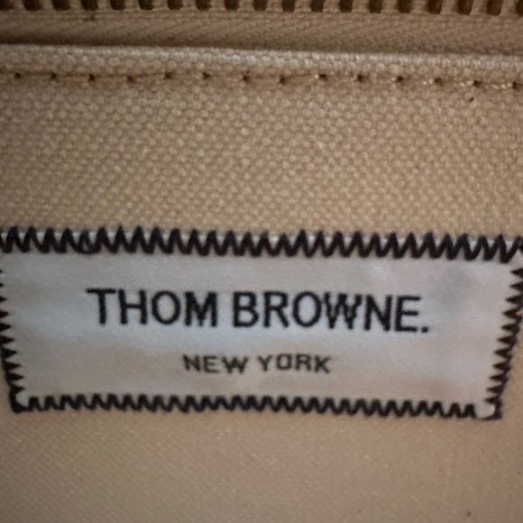 Thom Browne Off-White Small Tote - Picture 10 of 13